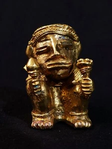 Figur 08 Muisca Kultur Goldmuseum Bogota kosmologische Figur 50 mm 66 g Replik - Picture 1 of 6