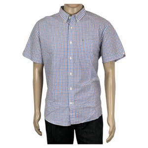 Camisa para hombre Tommy Hilfiger talla L manga corta a cuadros 100 % algodón - Imagen 1 de 7