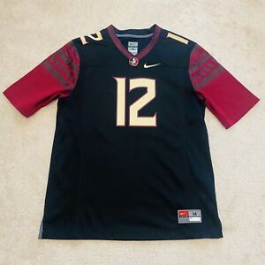 Nike Team Florida State Seminoles Authentic Football Jersey #12 Mens Size Medium