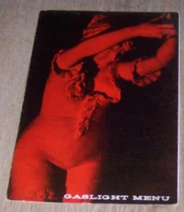 Gaslight Restaurant Vintage Menu Travel Souvenir - Picture 1 of 3