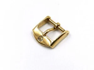 Orologi Fibbia In Acciaio Laminato Gold VETTA Nuovo Unisex 12mm Idea Regalo - Foto 1 di 1