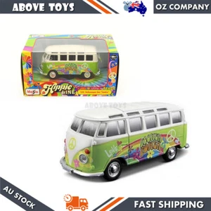 Maisto 1:25 Scale Detailed Hippy Line Volkswagen Samba Diecast Model Car Replica - Picture 1 of 5