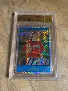 2007 Bowman Chrome Chad Rodgers X-Fractor Auto RC BGS-9.5 GM-MT-Auto-10 #046/225