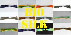 BIO-SILK JIG SKIRTS Chatterbait, spinnerbait,fishing lure skirts.Qty:5 per pack - Picture 1 of 41