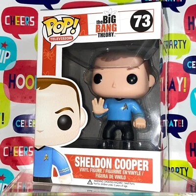Sheldon Cooper The Big Bang Theory Funko Pop 73 + Protector - Image 1 of 4