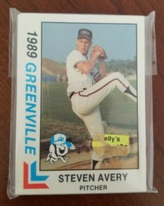 1989 Greenville Braves Minor League Baseball Set including Steven Avery