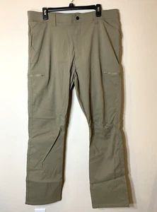 Wrangler Flex Waist Outdoor Cargo Pants Mens 38x32 Brown Utility Straight Leg - Picture 1 of 9