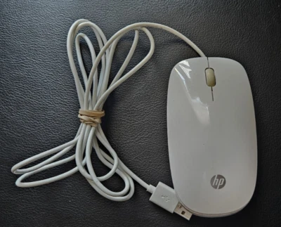 HP Momkuo Genuine USB Mouse White Genuine wired mouse - Image 1 of 3