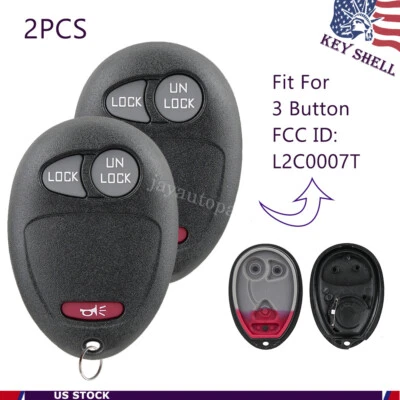 2 Para 2006 2007 2008 2009 2010 Hummer H3 Mando a Distancia Coche Llavero Carcasa Estuche L2C0007T Foto 1 de 4