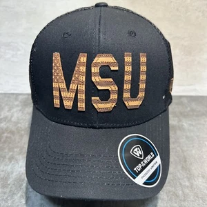 Michigan State Spartans Hat TOW Mesh Trucker Snapback Hat Black Alt Color H25 - Picture 1 of 9