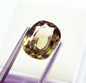 Natural Peridot Oval Shape 10.20 Ct Certified Loose Gemstone With Free Gift - Picture 1 of 5