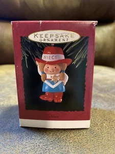 Vtg Hallmark Keepsake Holiday Christmas Ornament Niece Cowgirl Dated 1993 - Picture 1 of 4