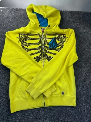 Volcom Rare Design Spider Rib Full Zip Sweat Hoodie  Mens Large - Image 1 of 4
