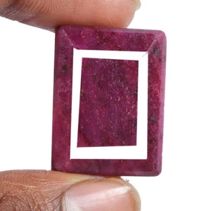 Lovely 91 Ct Natural Certified African Red Ruby Octagon Shape Loose Gemstone - Picture 1 of 3