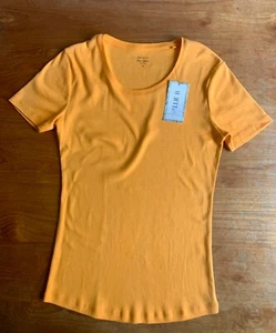 BNWT Ellie B 100% Cotton Pastel Tangerine T Shirt Size 12 - Picture 1 of 11
