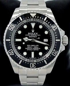 ROLEX SEA-DWELLER Deepsea 116660 Oyster SS Ceramic Bezel Watch Mint Condition - Picture 1 of 12