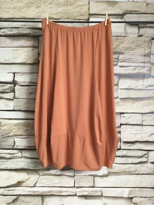 cocon.commerz PRIVATSACHEN ZARTWIDDER Tulpenrock aus PFLANZSTRICK orange Gr. 2 - Bild 1 von 4