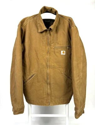 Raro Vintage Carhartt Detroit J97 ropa de trabajo chaqueta marrón años 90 100... - Imagen 1 de 4
