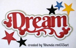 DISNEY DREAM Titel Papier Piecing vorgefertigte Sammelalbum Seiten Alben Karten von Rhonda - Bild 1 von 1