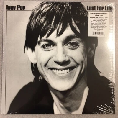 Iggy Pop - Lust For Life YELLOW VINYL LP (New/Sealed) 2016 - Image 1 of 3