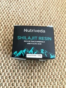 Shilajit Resin Gold Grade 30g Rich in Trace Minerals & Fulvic Acid Nutriveda - Picture 1 of 10