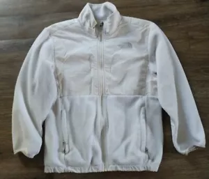 The North Face Size L(14-16) Girls cream Full Zip Hooded Fleece Jacket - Picture 1 of 5