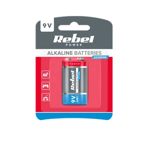 Bateria alkaliczna REBEL EXTREME 9V 6LR6 - Zdjęcie 1 z 2