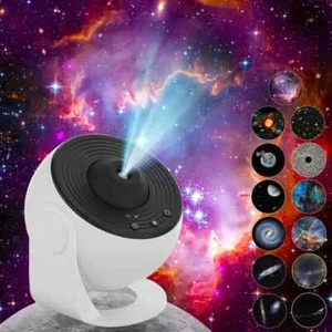 12in1 Planetarium Projector Galaxy Starry Sky Night Light Rotating Star LED Lamp - Picture 1 of 9