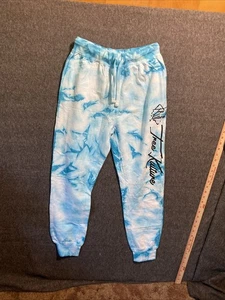 Destination USA Hose Damen M blau Batik Baum Kultur Sweatpants USA Joggers - Bild 1 von 10