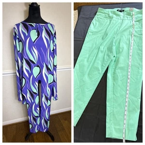 2 Piece Ashley Stewart Outfit Top Size 12/Pants 16 (New) - Picture 1 of 18