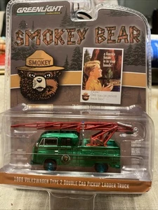 1968 Volkswagen Type 2 Double Cab Pickup CHASE Greenlight Smokey Bear series 4 - Picture 1 of 4