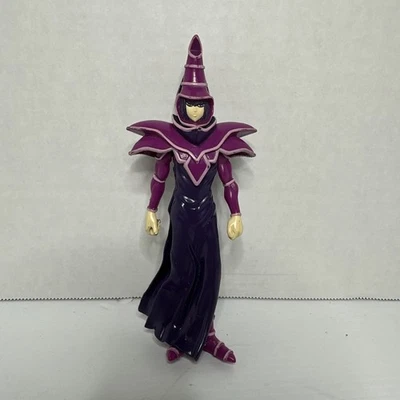 vintage yu-gi-oh! dark magician 1996 action figure kazuki takahashi 6in tall - Image 1 of 4