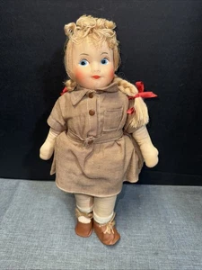 Brownies 1946 13" GANZSTOFF GEORGENE NEUHEITEN PUPPE DOLL - Bild 1 von 5