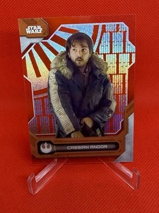 2024 Topps High Tek Star Wars Cassian Andor Orange Diffractor /25 - Picture 1 of 2