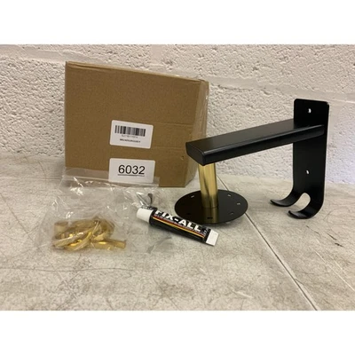 Soporte para Utensilios de Cocina con 8 Ganchos Giratorios, Estante Colgante Montado en Pared DORADO/NEGRO Foto 1 de 4