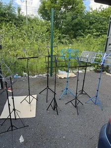 Free P&P. 9 Music Stands. SHEET MUSIC BOOK STAND. FOLDING. ADJUSTABLE. Job Lot - Picture 1 of 14