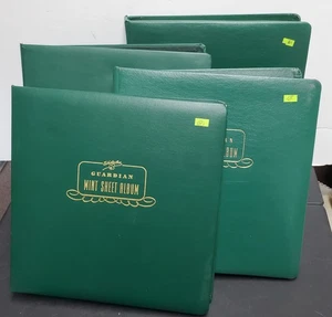 4 White Ace Guardian Mint Sheet Albums in Excellent Condition, Holds 200 Sheets - Picture 1 of 11