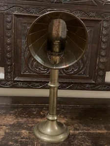Antique Victorian Brass Students Candle Lamp c 1870 - Picture 1 of 13