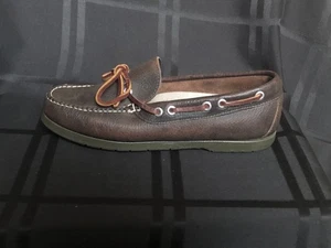 LL Bean Slip On Loafers Women’s 7.5M Brown Leather Preppy - Picture 1 of 9