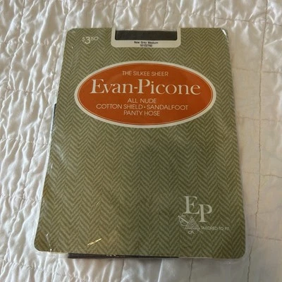 Pantimedias de Colección Evan Picone Silkee Transparente Nuevas Gris Panty Manguera De Colección M Medianas Foto 1 de 3