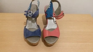 Clarks ladies floral Wedge Heel Strappy Sandals UK Size 7.5 - Picture 1 of 10