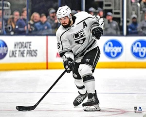 Drew Doughty Los Angeles Kings Unsigned White Jersey Shooting 16" x 20" Photo - Picture 1 of 1