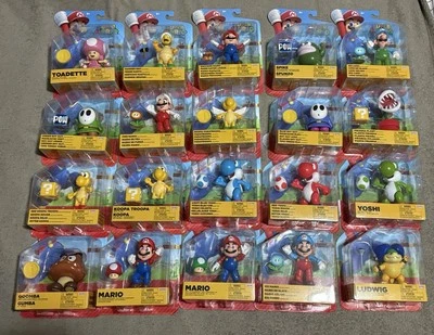 Lote de 26 figuras de acción Nintendo Super Mario Jakks Pacific precintadas Foto 1 de 4