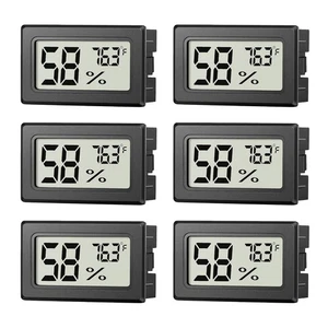 6 Pack Mini Hygrometer Indoor Humidity Meter, Small Digital Thermometer Humidity - Picture 1 of 7