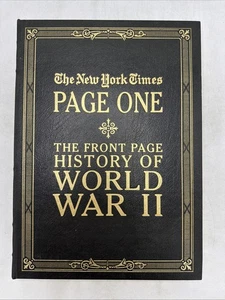 Zweiter Weltkrieg / New York Times Page One / Full Leather Folio Easton Press - Bild 1 von 17