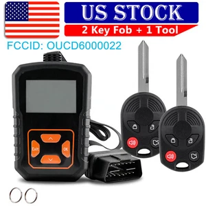2 For 2006 2007 2008 2009 2010 Ford Fusion Key Entry Remote Fob + Program Tool - Picture 1 of 9