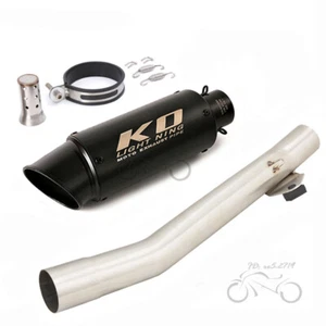 Slip for Suzuki Bandit 600 GSF600S 1995-2006 Modified Muffler Exhaust Tips Black - Picture 1 of 12