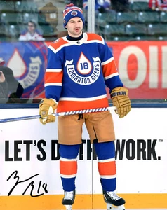 Edmonton Oilers Zach Hyman Autographed Signed 8x10 Photo COA #4 - Picture 1 of 1
