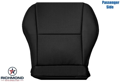 For 2002 2004 Acura RSX Type-S - Passenger Side Bottom Leather Seat Cover Black - Image 1 of 4