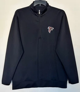 Giacca Atlanta Falcons uomo taglia XL quarto zip colore nero logo ricamato - Foto 1 di 10